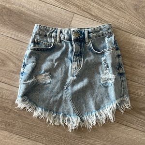 BDG XS denim mini skirt